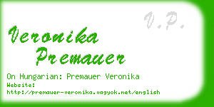 veronika premauer business card